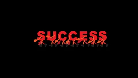 Walking success Stock Footage 122262686