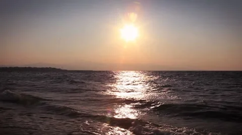 Walking in the  sunset Stock Footage 8827871