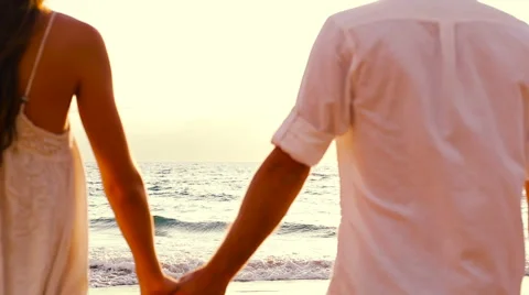 Walking Into Sunset Stock Footage 52553118