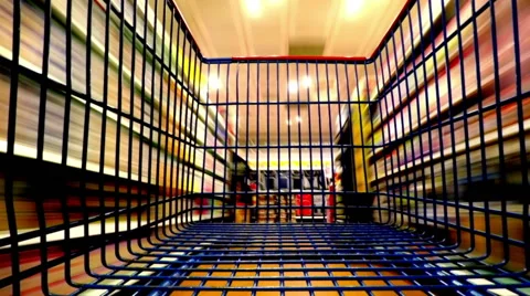 Walking in the supermarket (Editorial) Video stock 56928499