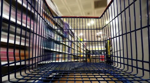 Walking in the supermarket (Editorial) Video stock 56928640