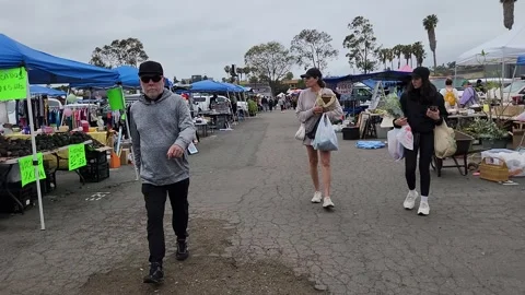 Walking Swap Meet Los Angeles California... | Stock Video | Pond5