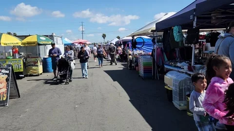 Walking Swap Meet Los Angeles California... | Stock Video | Pond5