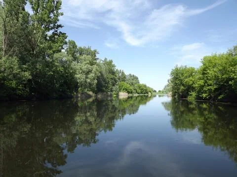 Walking on things by the river Stock Photos