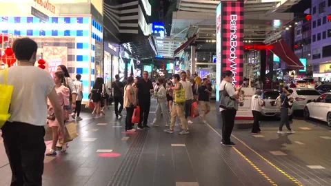 Walking Through Bukit Bintang Video stock 232775601