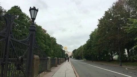 Walking through in catherine palace, Saint-Petersburg, Russia Stock Footage 81585749