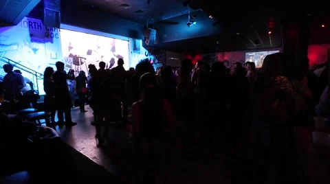 Walking through the Club Stock Footage 50604470