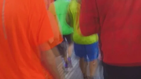 Walking Through The Crowd Underground Stock Footage 89528749