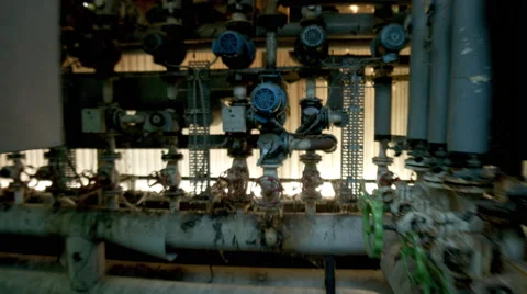Walking through factory2 Stock Footage 62651638