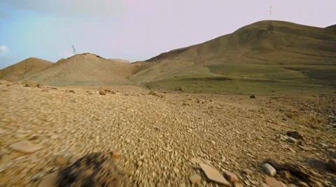 Walking through the hills Stock Footage 62910647