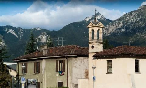 Walking through Lecco Stock Photos