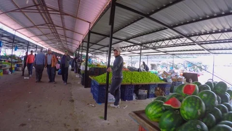 Walking through a middle eastern marketplace 5 Video stock 79020238