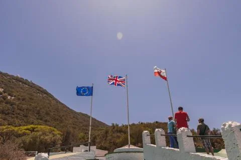 Walking through the mountain Stock Photos