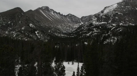 Walking Through the Mountains Stock Footage 68737883