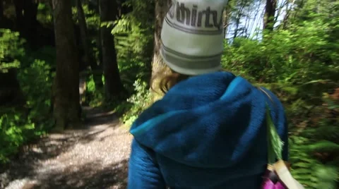 Walking THrough NAture Stock Footage 40002120