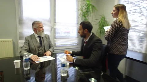 Walking Through An Office Building. Video stock 153681978