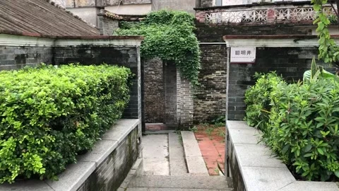 Walking through the old city Stock Footage 135666252