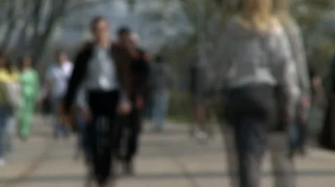 Walking through park timelapse Stock Footage 2854835