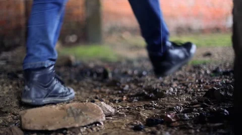 Walking through the ruins Stockbeeldmateriaal 48676650