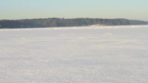 Walking through the snow 4 Stock Footage 743667