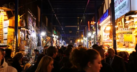 Walking through Spice Bazaar 4K Stock Footage 49100791