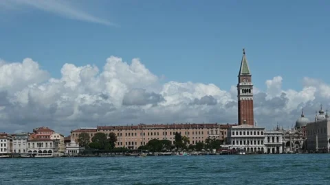 Walking through the streets of the lagoon city at the time of the coronavirus Stock Footage 133473241