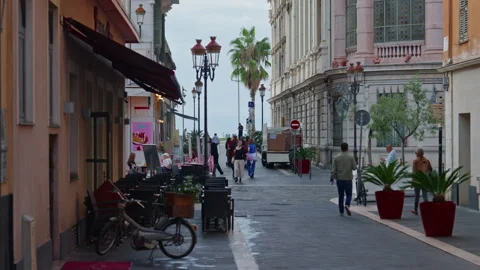 Walking through the streets of the old center of Nice, France, 25 March 2025 Stock Footage 305418186