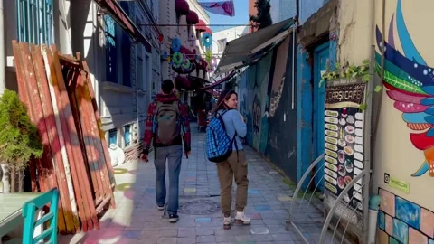 Walking through the Turkish streets Stock Footage 231039910