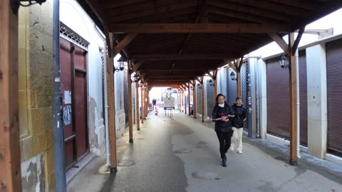 Walking through the United Nations Buffer Zone (Green Line) in Nicosia Cyprus Stock Footage 237600528