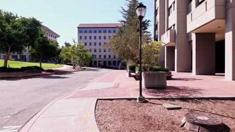 Walking through the University of California Berkeley campus Stock Footage 346004254