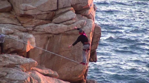  Walking the Tightrope Stock Footage 35875533