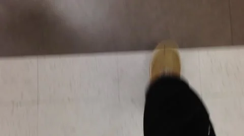 Walking on tilt floor Stock Footage 44324164