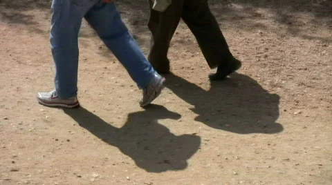 Walking together Stock Footage 148905
