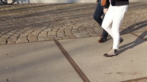 Walking together or alone Stock Footage 103795878