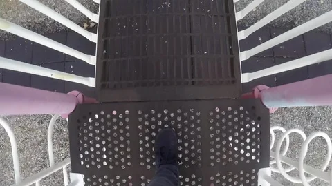 Walking on top of playground 4K Stock Footage 101402890