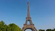 Walking Towards Eiffel Tower Hyperlapse 4K Stock Footage