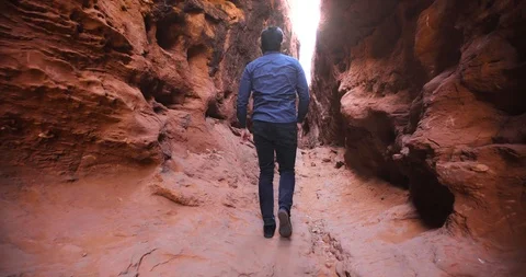 Walking Towards The Light Stock Footage 118400921