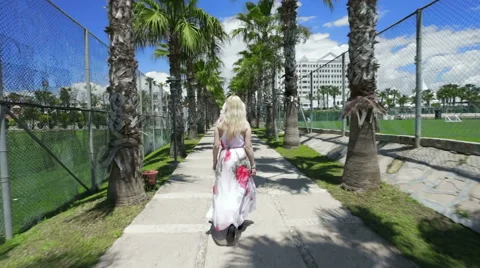 Walking towards sea. Stock Footage 49819226