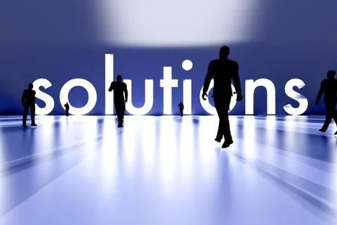 Walking towards the solution イラスト素材
