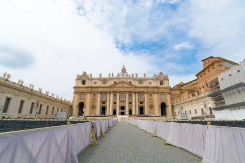 Walking towards the vatican Stock Photos