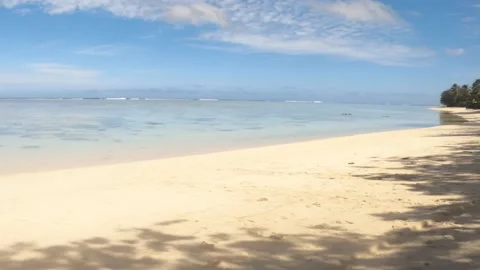 Walking towards view look out  from Cook Islands Rarotonga to south pacific with Stock-Footage 235307569