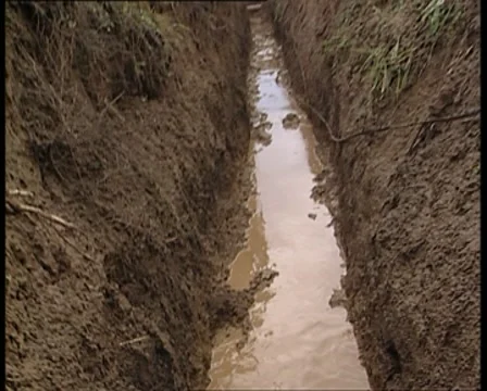 Walking in the trenches 3 스톡 동영상 8744503