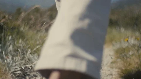 Walking trough the landscape Vídeo Stock 92314407