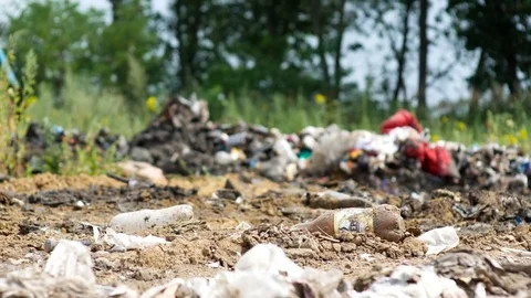 Walking truck on the dump Stock Footage 78478249