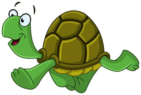 Walking turtle Stock Illustration