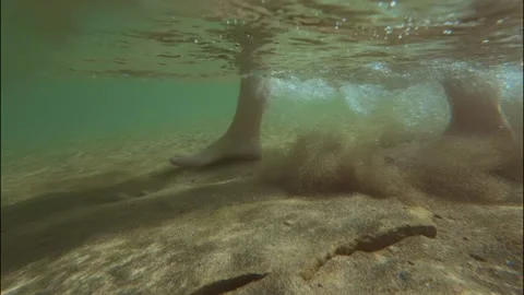 Walking Under water Stock Footage 319945198
