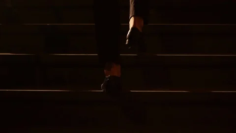 Walking upstairs Video stock 87201532