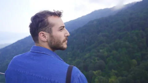 Walking the valley. Stock Footage 212457733