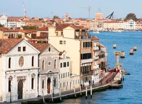 Walking in venice Stock Photos