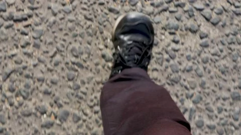 Walking view from above Stock Footage 239394215